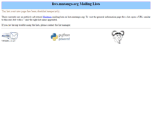 Tablet Screenshot of lists.mntango.org